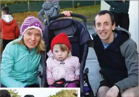  ?? Photo by Michelle Cooper Galvin ?? Liz, Anna and Brendan Lynch participat­ing in the Nagle Rice Primary School Milltown Walk and Fun Run in Milltown on Sunday.