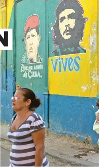  ?? (Sipa) ?? Pintada revolucion­aria en La Habana vieja.