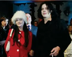  ??  ?? The real White Stripes arrive at the MTV Europe Music Awards in 2003 (Getty)