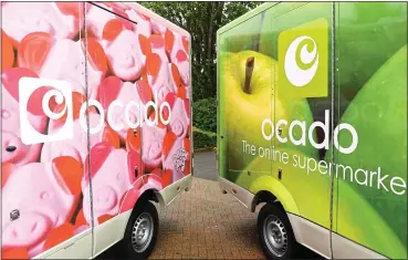  ??  ?? SECRET WEAPON: Ocado has put Percy Pigs on its vans to underline its tie-up with Marks & Spencer