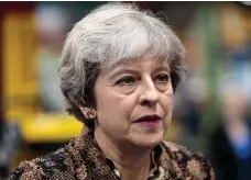  ?? Reuters ?? Theresa May insists she has not changed her views and that the UK ‘will be leaving the jurisdicti­on of the European Court’