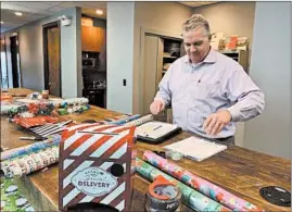  ?? BRENDAN MURPHY ?? Chicago real estate agent Brendan Murphy started fulfilling wishes in kids’ letters to Santa in 2012. Since then he and his co-workers have sent out hundreds of presents.