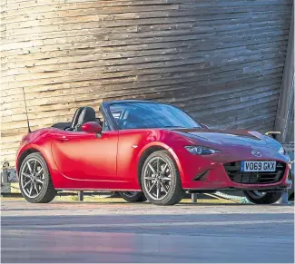  ??  ?? It’s hard not to think of Mazda’s MX-5 when drawing up a list like this. The little two-seater has become a by-word for light, exciting and affordable motoring for many years now – and the latest version is no different. It might’ve been around for a little while now, but the latest generation MX-5 still represents a whole heap of fun for not a huge amount of money.