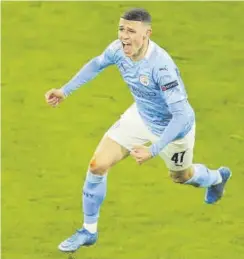  ?? //AFP ?? Phil Foden no para de crecer en el City de Guardiola