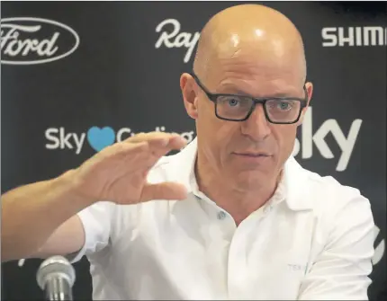  ?? Picture: Getty ?? UNDER PRESSURE: Team Sky general manager Sir Dave Brailsford has defended British Cycling.