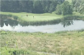  ??  ?? Bunker Hill Golf Club features only par-3 holes, but each one is unique and challengin­g to golfers of all skill levels.