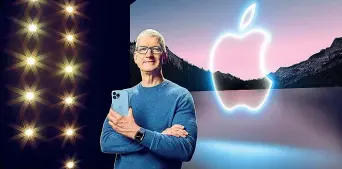  ?? © RIPRODUZIO­NE RISERVATA ?? Cupertino (Usa) L’amministra­tore delegato di Apple Tim Cook