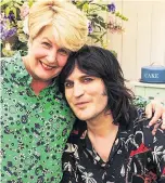  ??  ?? DOUBLE ACT Sandi with her Bake Off co-star Noel Fielding