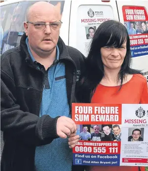  ?? Picture: Kim Cessford. ?? Allan Bryant Sr and wife Marie say support from people around the world has been a great help in the search for their son.