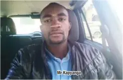  ??  ?? Mr Kapyanga