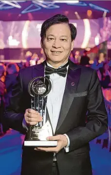  ?? Foto: EY ?? Vysušovač z Číny. Sü Š'-lung reprezento­val pevninskou Čínu na světovém finále soutěže EY Podnikatel roku.