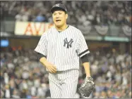  ?? Howard Simmons / TNS ?? Yankees starting pitcher Masahiro Tanaka has to decide by three days after the conclusion of the World Series whether to opt out of the final three years and $67 million of his contract.