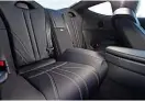  ??  ?? PRACTICALI­TY Stylish rear seats have next to no legroom, so are best used as an extension to limited boot space. Luxury and Sport models get different finishes to the seats, but similar high-quality leather
