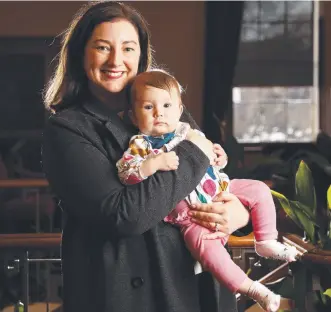  ?? Picture: NIKKI DAVIS-JONES ?? SUPPORT: Labor MP Jo Siejka with 6-month-old baby Ivy Rostami.