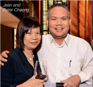  ??  ?? Jean and Peter Cheong