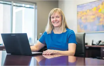  ?? PHOTO: NUTRIEN ?? “We are absolutely committed to this province,” says Susan Jones, who was recently appointed Nutrien Executive Vice-president and President of Potash.