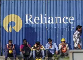  ?? BLOOMBERG PIC ?? Reliance Industries is within touching distance of becoming the highest-valued Indian company again after the spike in its share prices yesterday.