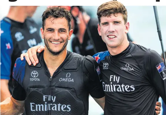  ?? Photo / ACEA 2017 ?? Blair Tuke (left) and Peter Burling may have already re-signed to lead Team New Zealand’s 2021 America’s Cup defence.