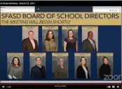  ?? IMAGE FROM SCREENSHOT ?? Members of the SpringFord Area School Board.