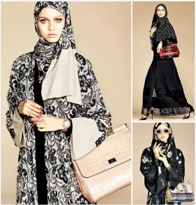  ??  ?? We reproduce excerpts of a 2016 article that features Dolce Gabbana's designs that combined 'modesty and flair' for the modern Muslim woman