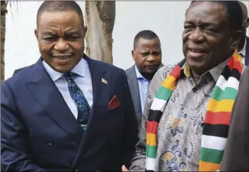  ?? ?? President Emmerson Mnangagwa and his deputy Constantin­o Chiwenga