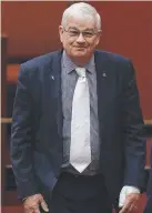  ?? Picture: KYM SMITH ?? OUTRAGEOUS: The lowest point of the week was United Australia Party Senator Brian Burston apologisin­g for smearing blood on the door of Pauline Hanson’s office.