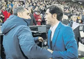  ?? FOTO: PEP MORATA ?? Marcelino volverá a verse las caras con Valverde, como ya ocurrió en la Copa