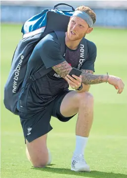  ?? Picture: SNS. ?? Ben Stokes will captain England for their Test against the West Indies and has been given a message of encouragem­ent from Joe Root.