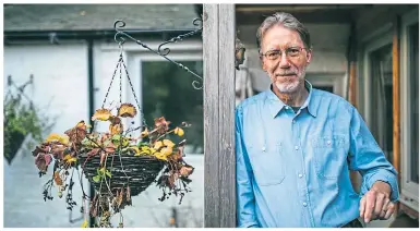  ?? ?? Author and sociologis­t, Dave Macdonald, at his home in Comrie