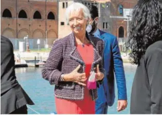  ?? // REUTERS ?? Christine Lagarde, presidenta del BCE, ayer en Venecia