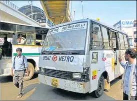  ?? HT FILE ?? With an average frequency of around five minutes, the proposed feeder buses were supposed to have inbuilt GPS and CCTV cameras.