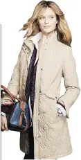  ??  ?? Quilted PrimaLoft coat, $ 151.20 at Lands’ End, landsend. com