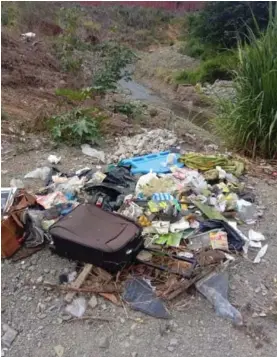  ?? MUNICIP. DE DESAMPARAD­OS / ANGIE GRANADOS ?? Todo tipo de basura fue recolectad­a gracias a la iniciativa del gobierno local desamparad­eño.