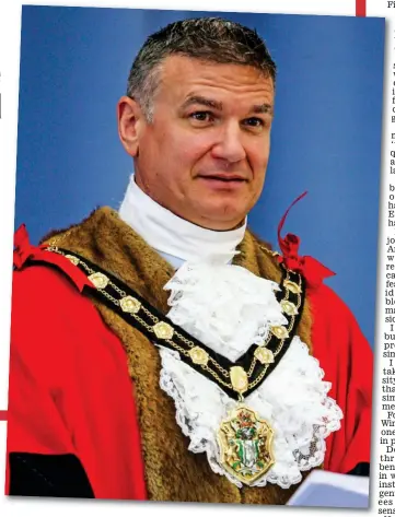  ?? Picture: SOLENT NEWS AND PHOTO AGENCY ?? Pillar of the community: Carl is a former mayor