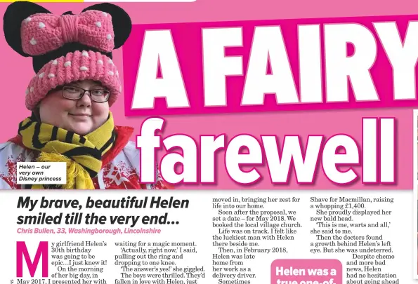  ??  ?? Helen – our very own Disney princess