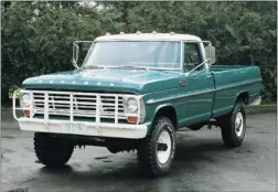  ??  ?? Rare when it was new and even rarer today, Brian Beard’s restored 1967 Mercury M250 4X4 pickup was purchased new when he was an 18- year- old.