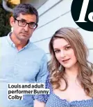  ?? ?? Louis and adult performer Bunny Colby