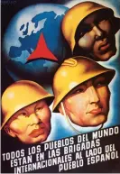  ??  ?? A 1937 poster declaring ‘All The People Of The World Are United With Spain’. Photograph: Buyenlarge/Getty Images