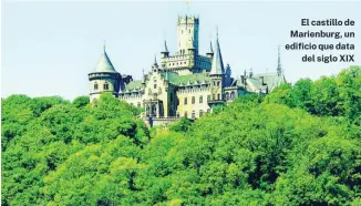  ?? ?? El castillo de Marienburg, un edificio que data del siglo XIX