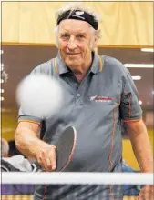  ??  ?? Robert Dunn in action at the Masters Games in Whanganui recently. Hastings Badminton and Table Tennis Tuesdays: 9.30am — 11.30am St Andrew’s Church Hall, Market St, Hastings.
