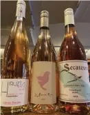  ?? PHOTO COuRTESy DEClAN MCCluNg ?? CHILL OUT: Declan McClung, wine manager at Boston Wine Exchange, suggests these three rosés this summer.