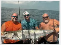  ?? ?? Jeff Mccoy’s 52-pound, 11.2-ounce king mackerel went viral, blowing up his feed on social media.