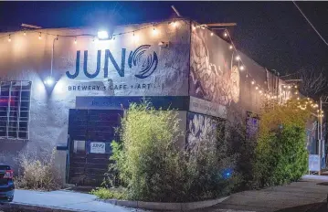 ?? ROBERTO E. ROSALES/JOURNAL ?? Juno Brewery is at 1501 First NW in Wells Park.