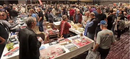  ??  ?? Left: The rooms hosting the LA Toy & Lit Show were packed with visitors and no less than 300 vendors