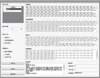  ??  ?? 图 1蒙医方剂数据挖掘系­统聚类算法应用程序界­面