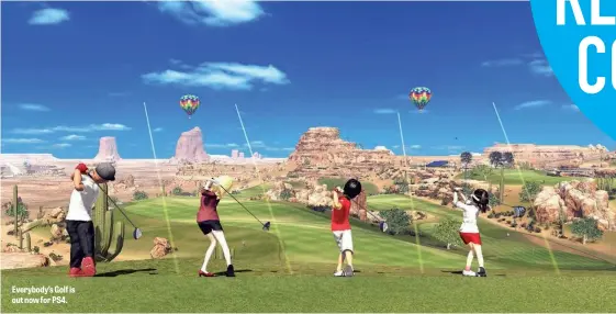  ??  ?? Everybody’s Golf is out now for PS4.