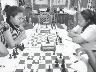  ??  ?? While the senior chess players were battling for supremacy in the National Chess Championsh­ip, the juniors were also competing among themselves. Although they are not as strong as their internatio­nal counterpar­ts, things are looking up in the local...