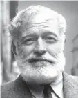  ?? Foto: dpa ?? Ernest Hemingway in der Mitte der 1950er Jahre.