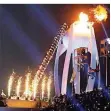  ?? FOTO: KAPPELER/DPA ?? Ex-Eiskunstlä­uferin Kim Yuna entzündete das Feuer.