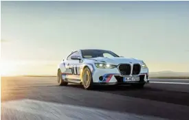  ?? ?? The new BMW 3.0 CSL is a homage to the 1970s original.